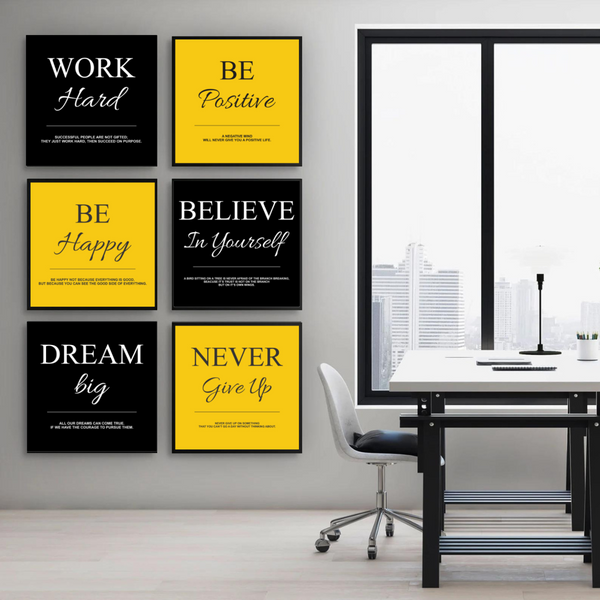 MOTIVATIONAL FRAMED QUOTES BUNDLE